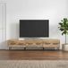 Maison Exclusive - Meuble TV, dimensions : 147 x 34,5 x 30 cm, fabriqué en bois composite imitation chêne