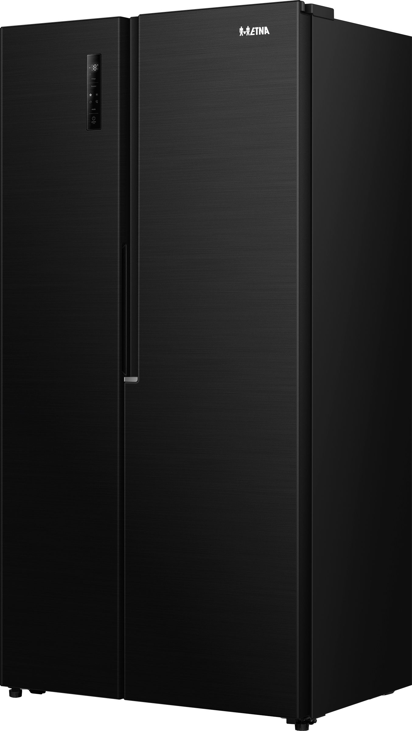 ETNA AKV6178ZWA Amerikaanse koelkast - No-Frost - 178 cm hoog - 544 liter - Energielabel C - Zwart