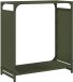 vidaXL Brandhoutrek 60x28x65 cm koudgewalst staal olijfgroen
