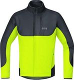 Gore Wear C5 Windstopper Jas Zwart/Neon Geel Maat M