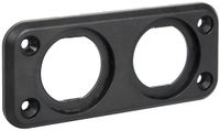 Lampa Bevestigingsplaat 105x45mm dia 28mm Zwart