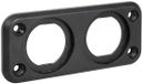 Lampa Bevestigingsplaat 105x45mm dia 28mm Zwart