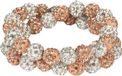 Horka Delicate haarelastiek (zilver, roze) (3 stuks)