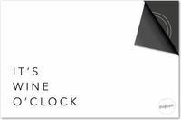 Dietrix Inductie beschermer 65x52 - Quotes - It’s Wine o’Clock Wit