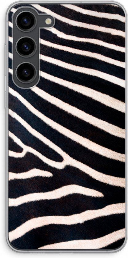 Case Company® - Samsung Galaxy S23 Plus Hoesje - Zebra - Soft Cover