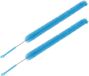 Merkloos 4x Radiatorborstels / stofborstels blauw 72 cm