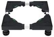 Base pour machine à laver Support de machine à laver Rehausseur - Noir - Réglable 43-62 cm - 11-12 cm de haut - 500 kg