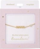 Depesche armband goud Mama cadeau voor meisjes en dames.