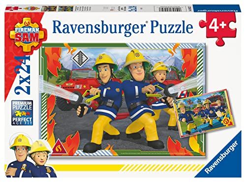 Ravensburger - Puzzels 2 x 24 delen Team/Feuermann Feuerermann Feuerermann Kinderen, 4005556805327