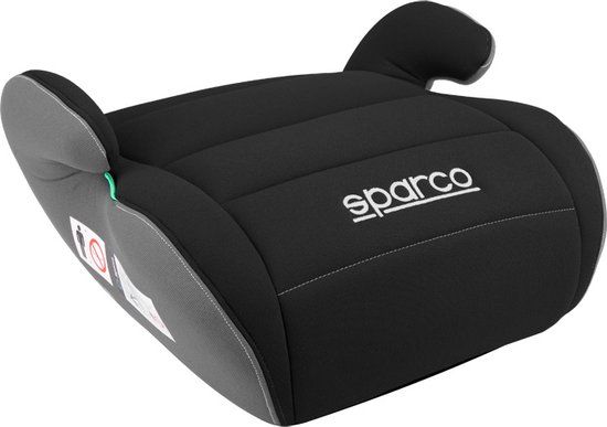 Sparco F100KI Zitverhoger - Zwart/Grijs - i-Size 125-150cm