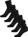 hummel hmlMAKE MY DAY SOCK 5-PACK Unisex Katoen Zwart Effen Kinderen Schoenmaat 28-31