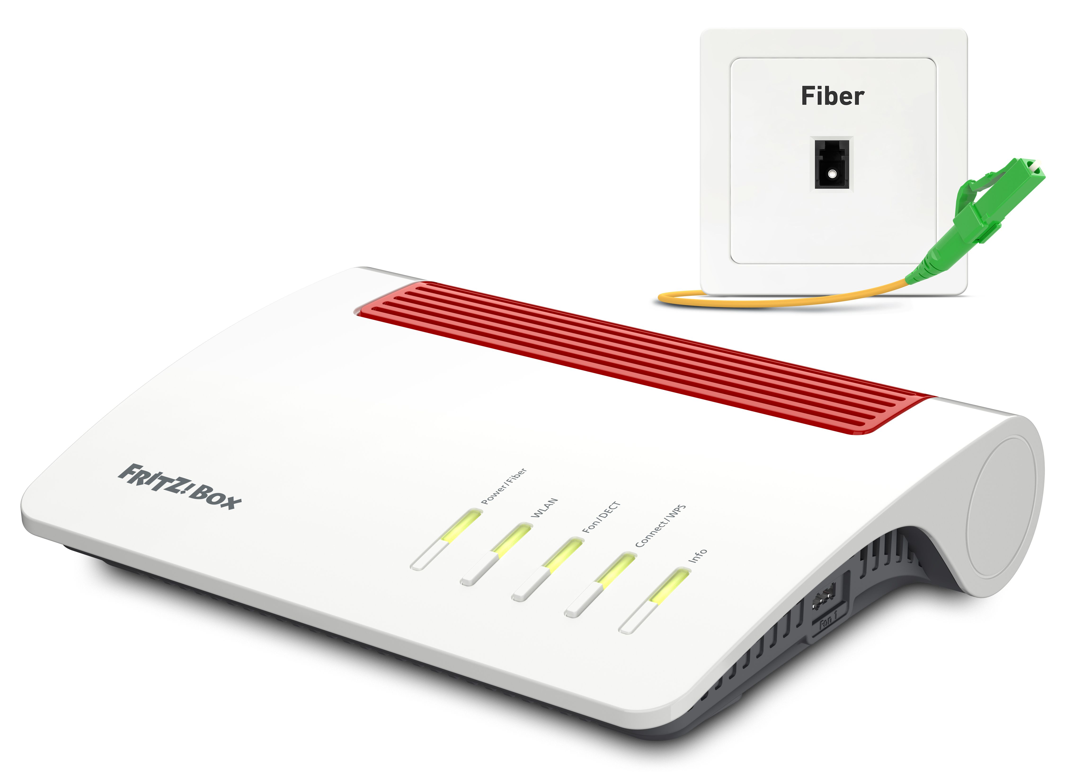 FRITZ!Box 5590 Fiber - Wi-Fi 6 Router - Gigabit Ethernet - Dual-band - White