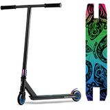SOKE PRO Street Neo Stunt Scooter Chrome Kick Scooter with ABEC 9 Ball Bearings Scooter Adults and Children Soke Various Designs Available Size: 100 x 24 mm