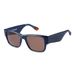 BOTANIQ Rechthoekige acetaatbril in blauw voor dames, optioneel met gezichtssterkte (model BIS-7074-105)