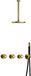 Hotbath Cobber - CW7067 - Inbouw Regendoucheset - Geborsteld Messing PVD