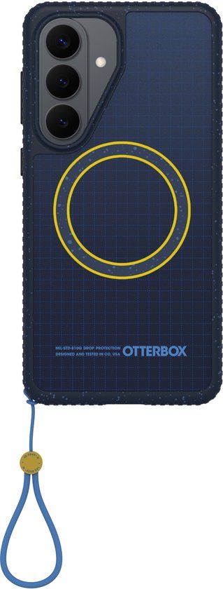 OtterBox Sole Series Hoesje Geschikt voor Samsung Galaxy S26 Plus | Back Cover | Compatibel met MagSafe | Met Draaglus | Gerecycled | Real Quiet Blauw