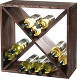 Kesper FSC® Kesper Wijnflessen legbordsysteem voor 20 wijn flessen - Wijnrek - Flessenrek - Wijn rek - Grenen Hout - Afm 50 x 50 x 25 Cm