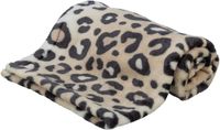 Trixie Hondendeken Leo Softpluche Panterprint Crème 100x70 cm