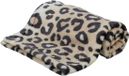 Trixie Hondendeken Leo Softpluche Panterprint Crème 100x70 cm
