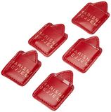 Adriatica Pelletteria lederen dressoir portemonnee in leer, set van 5 stuks, rood