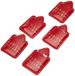 Adriatica Pelletteria lederen dressoir portemonnee in leer, set van 5 stuks, rood