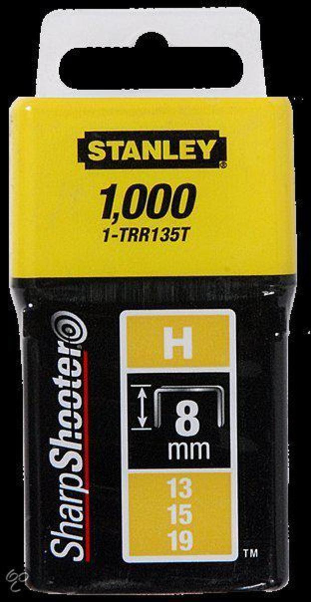 Stanley nieten 8mm type h - 1000 stuks