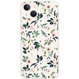 Apple iPhone 13 Flowers Bedrukt Siliconen Hoesje