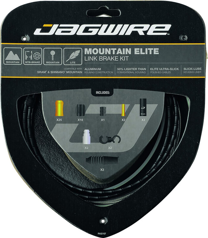 Jagwire Mountain Elite Link Remkabel Set, black