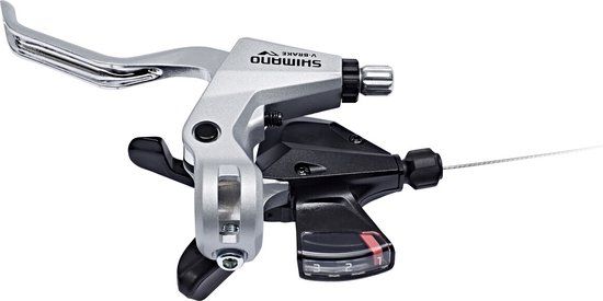 Shimano ST-M310 Versnellings-/Remhendel 3-speed links, zwart/zilver
