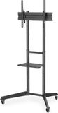 Digitus TV-standaard voor 70 inch LCD-scherm met plank, 50 kg draagvermogen, draaibaar en kantelbaar