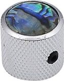 Boston KCH-237 Deurknop met Abalone Inleg – 18x18mm, Chroom