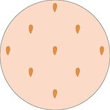 Bonateks, Ronde digitaal bedrukte muismat, antislip onderkant, voor kantoor en thuis, diameter: 22 cm