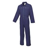 Portwest C811 Katoenen Overall Actierug Lange mouw 7 zakken Normale Pasvorm | Marineblauw, S, UPF 40+, Tweeweg Rits, Ritssluiting, Opvouwbare Capuchon, Machinewasbaar, 50+ Stof, Lichtgewicht