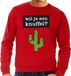 Bellatio Decorations Shoppartners Bv Wil je een knuffel tekst sweater rood heren S