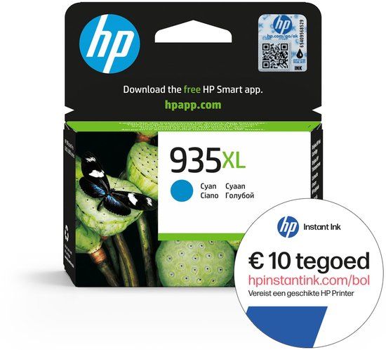 HP 935XL Cyaan Inktcartridge + Instant Ink