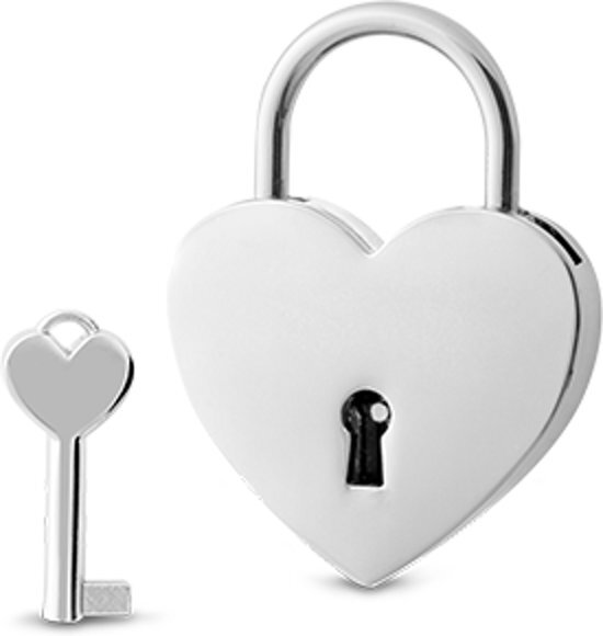 Lovelockers liefdesslot hart zilver Het Liefdescadeau voor 2016