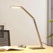 Lucande Mion lampe de bureau LED - bleu gris - métal - 41 cm - dimmable