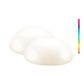 goobay Led-zonnesteen, set van 24 cm, RGB-lichtbal voor buiten, IP44, weerbestendig, zonnelamp, decoratieve lamp voor terras, balkon, tuin, sfeerverlichting met 10 lichtmodi en grondpen