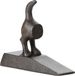 Esschert Design Deurstopper/deurwig Hondenstaart - gietijzer - zwart - 5 x 13 x 11 cm