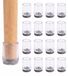 16 patins en feutre de silicone pour pieds de meubles, 14 mm