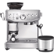 Sage Barista Express Impress - Acier inoxydable brossé + Boîte à marc