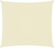 vidaXL - Zonnescherm - rechthoekig - 4x5 m - Oxford stof - crèmekleurig