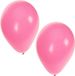 Bellatio Decorations ballonnen - 10 stuks - lichtroze - 27 cm