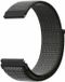 By Qubix - Sport Loop nylon bandje - Donkergroen met grijze band - Geschikt voor Garmin Vivomove 3 / HR / Luxe / Sport / Style / Trend - Smartwatch bandje 20mm