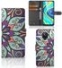 B2Ctelecom Xiaomi Redmi Note 9 Pro | Note 9S Hoesje Book Case Kunstleer TPU Paars Bloemen