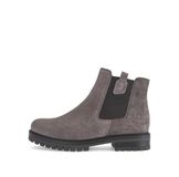 Gabor Dames Chelsea Boots 8024.01.007 Brede Pasvorm Rits Suède Taupe