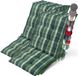 Beautissu Sun-NL Set de 8 coussins bas dossier premium 100x50 cm - carreaux verts