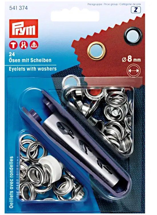 Prym 541374 - Zilver - 8mm - 24 stuks
