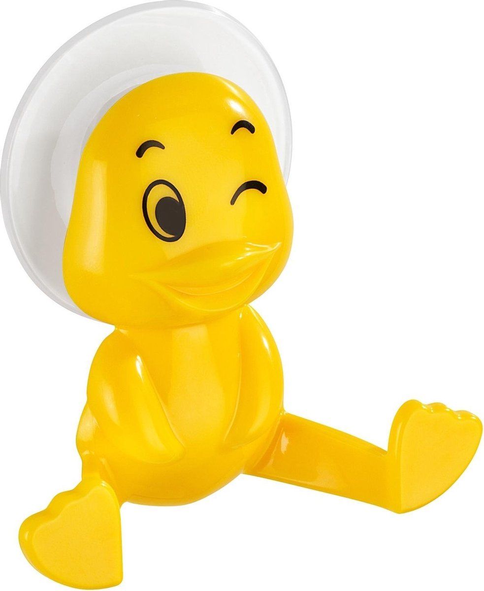 WENKO zuighaak Duck 9,5 x 9,5 x 4 cm ABS geel