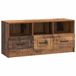 vidaXL meuble TV avec tiroir Vieux bois 102 x 34,5 x 47 cm Bois traité